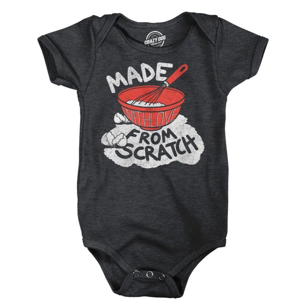 Made From Scratch Baby Bodysuit Funny Cooking Jumper For Infants
